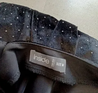 Vestido mujer negro con detalles plateados Inside