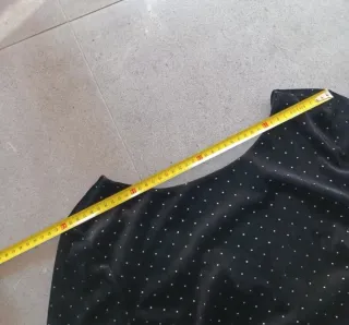 Vestido mujer negro con detalles plateados Inside