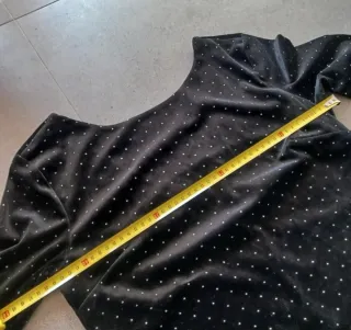 Vestido mujer negro con detalles plateados Inside