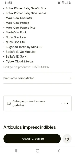 Adaptadores Bugaboo Donkey Maxi-Cosi gemelar