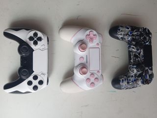 Mando PS3/PS4 Blanco, Rosa y Negro