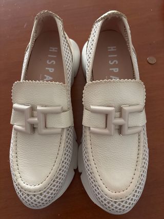 Zapatos Hispanitas Beige/Blanco