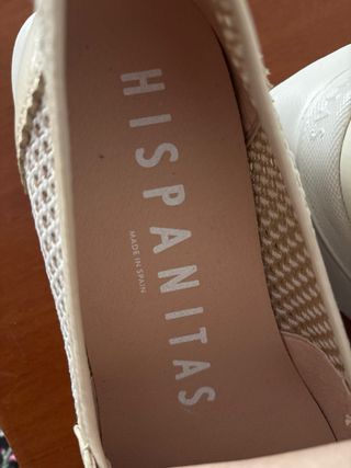 Zapatos Hispanitas Beige/Blanco
