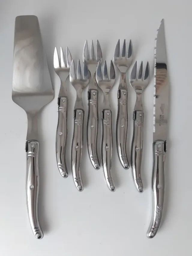 Cubertería postre Laguiole 6 pax