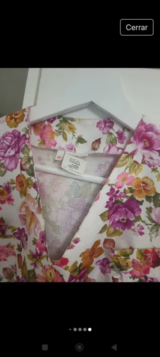 Blusa corta estampada flores