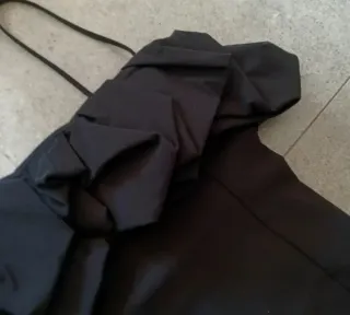 Vestido mini Stradivarius negro mujer
