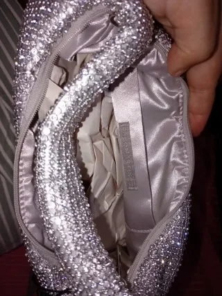 Bolso fiesta plateado Paco Martínez