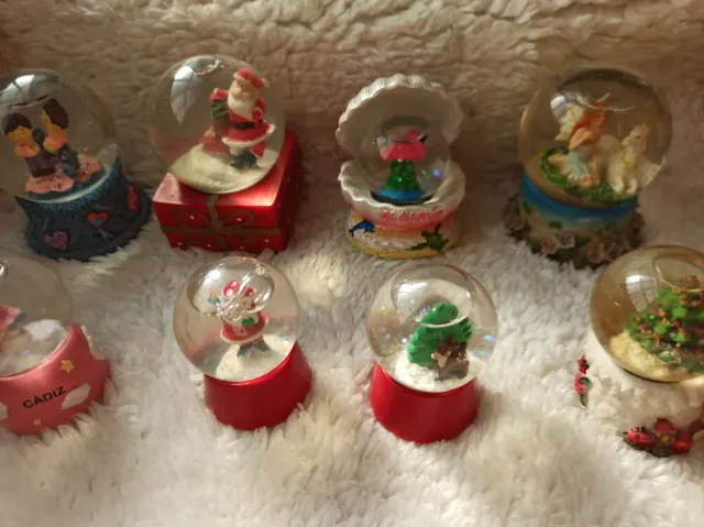 Bolas de nieve decorativas