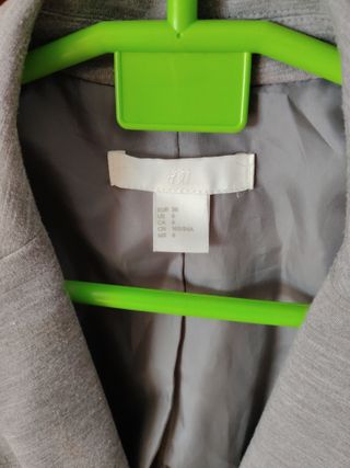 Blazer H&M Gris Talla 36
