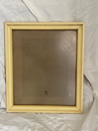 Marco de fotos vintage dorado