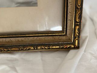 Marco de fotos vintage dorado