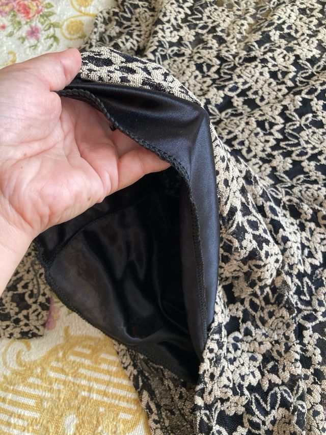 Vestido mini encaje floral