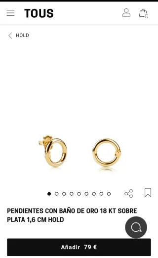 Pendientes Tous plata y oro