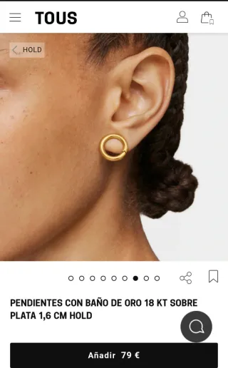 Pendientes Tous plata y oro