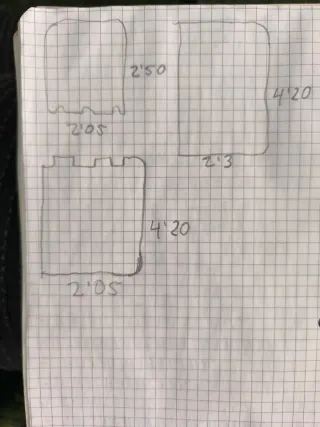 3 Césped artificial , se vende por separado