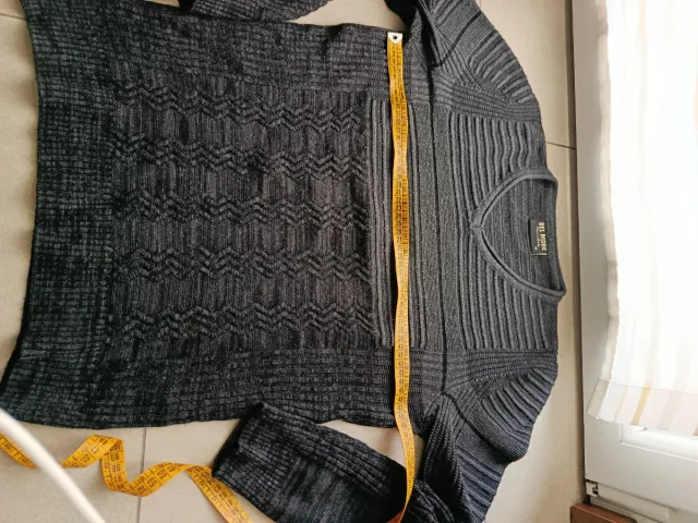 Maglia uomo BEL MODE manica lunga grigia M