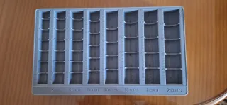 Organizador de monedas gris