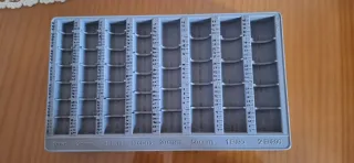 Organizador de monedas gris