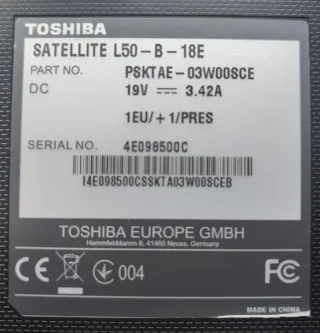 Toshiba Satellite LB-50-B-18E Rojo
