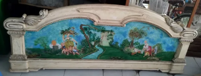 Cabecero de cama clásico beige