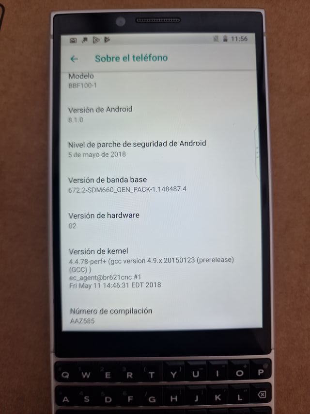 Blackberry Key2 Edición Especial NOT FOR SALE