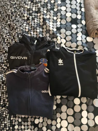 Conjunto 3 Sudaderas Adidas, Givova y Luanvi.