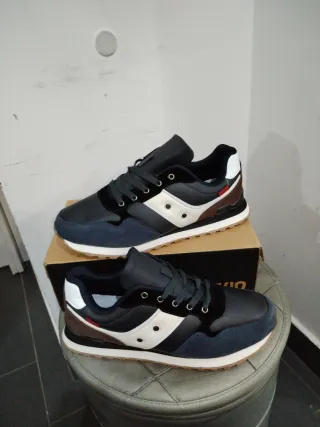 Sneakers Uomo Blu/Bianco Taglia 45