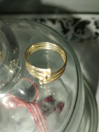 Anillo bañado en oro 18K nudo