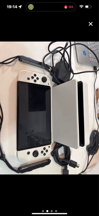 Custodia OLED bianca per Nintendo Switch + Game+ 
