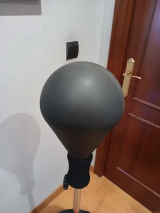 Saco de boxeo con guantes