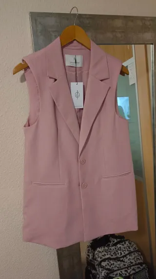 Chaleco Stradivarius Rosa