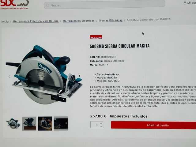 Sierra Circular Makita 5008 MG Magnesium