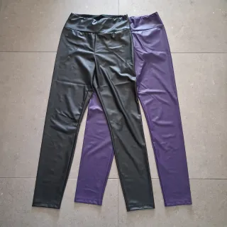 Calzedonia Leggings Mujer Negro y Morado talla S