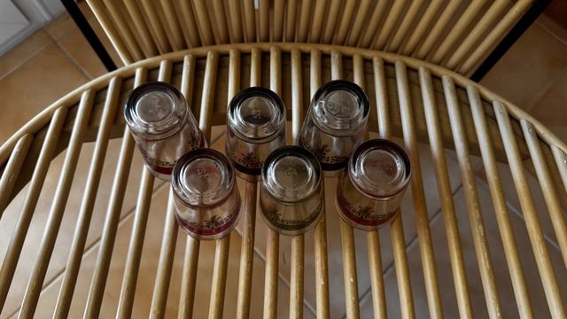 Set di 6 bicchieri da tè dal design vintage