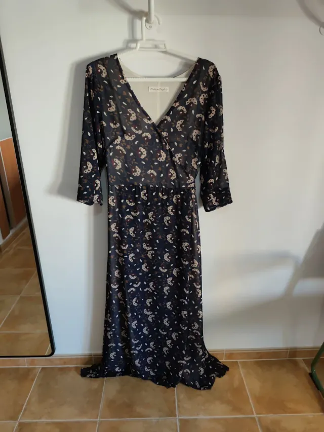 Vestido largo estampado floral