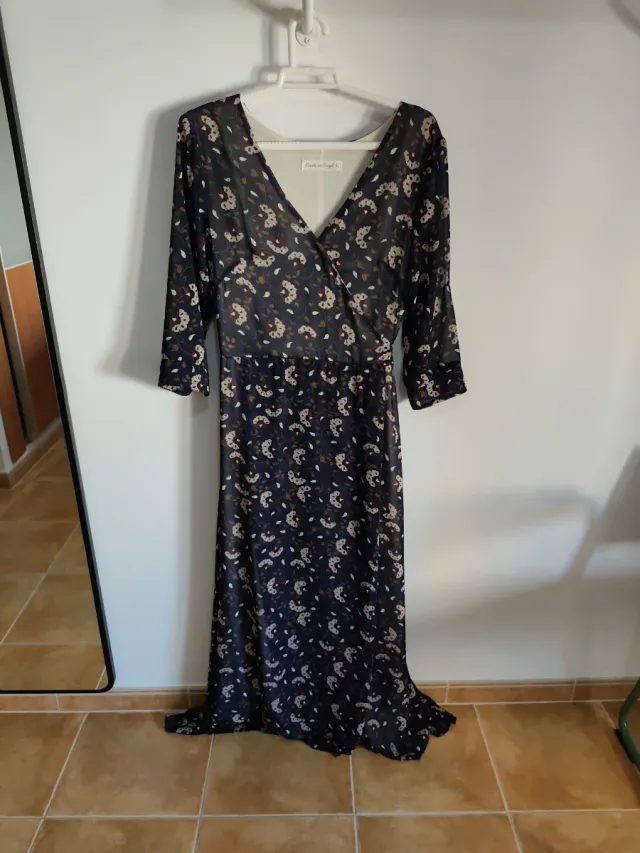 Vestido largo estampado floral