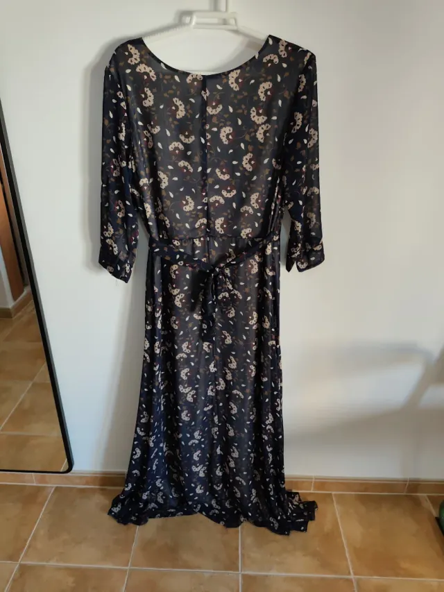 Vestido largo estampado floral