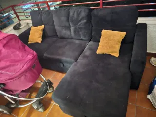 Sofá modular negro