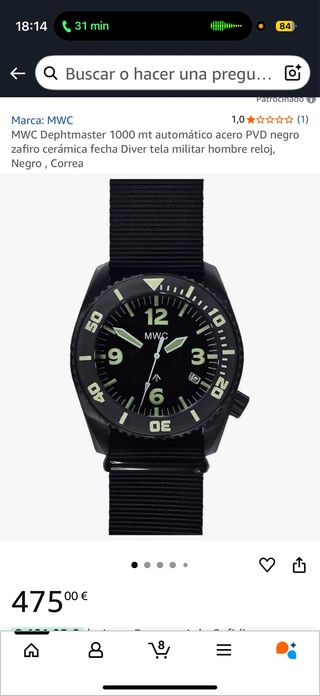 Reloj MWC Dephtmaster 1000m Automático