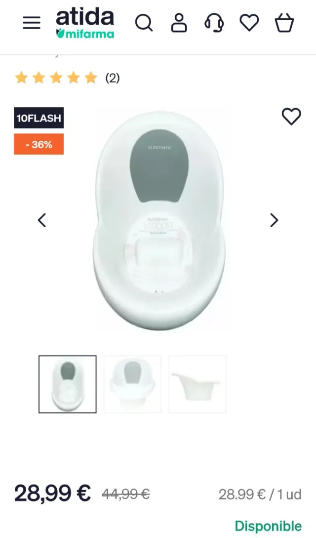 Bañera Bebé Tubby Plastimyr