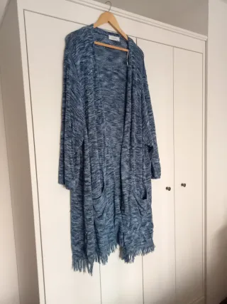 Chaqueta punto Couchel azul talla grande