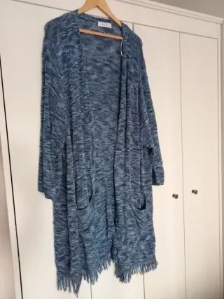 Chaqueta punto Couchel azul talla grande