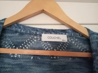 Chaqueta punto Couchel azul talla grande