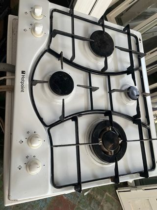Encimera de Gas Hotpoint Blanca
