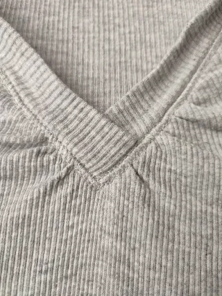 Sudadera fina gris Massimo Dutti
