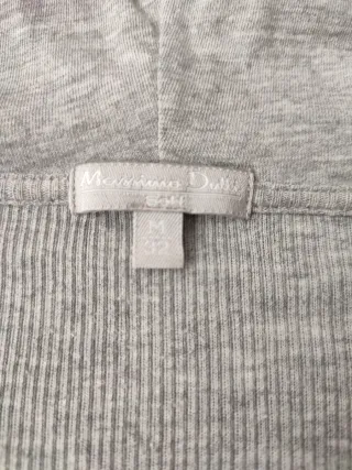 Sudadera fina gris Massimo Dutti