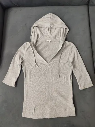 Sudadera fina gris Massimo Dutti