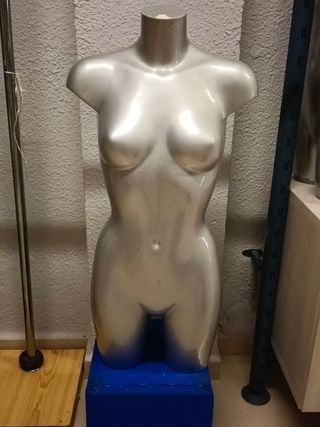 Torso Maniquí Mujer Plata
