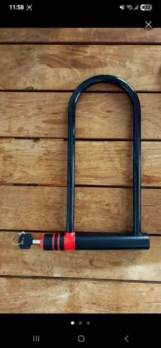 Candado U-LOCK Negro con Llave