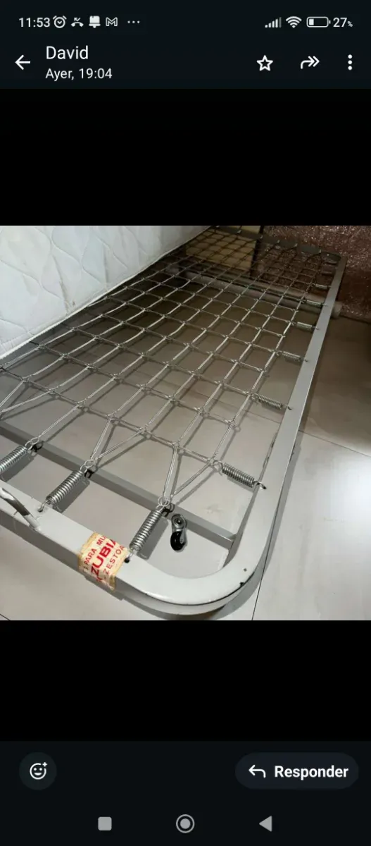 Somier 90cm patas plegables